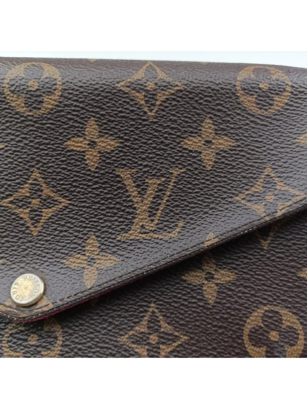 Louis Vuitton Pochette Felicie Monogram Brown Canvas Shoulder Bag